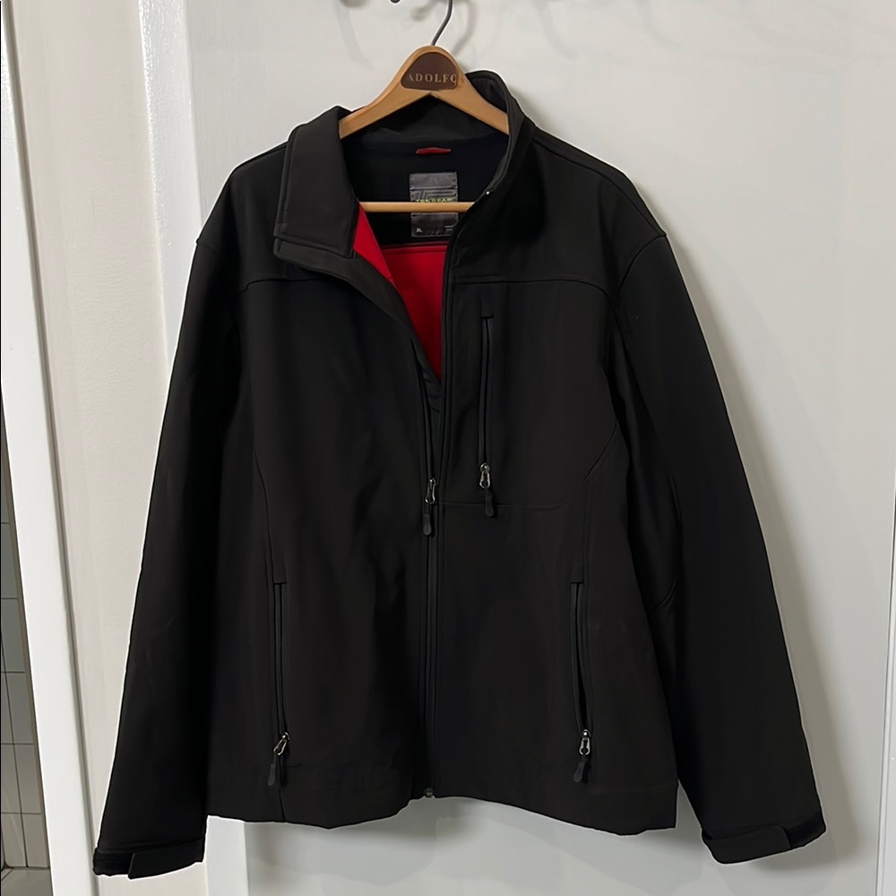 Black Jacket with Red Lining